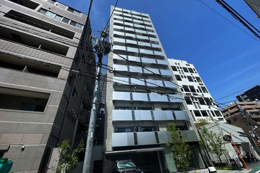 ピアース渋谷の外観（南西側から）