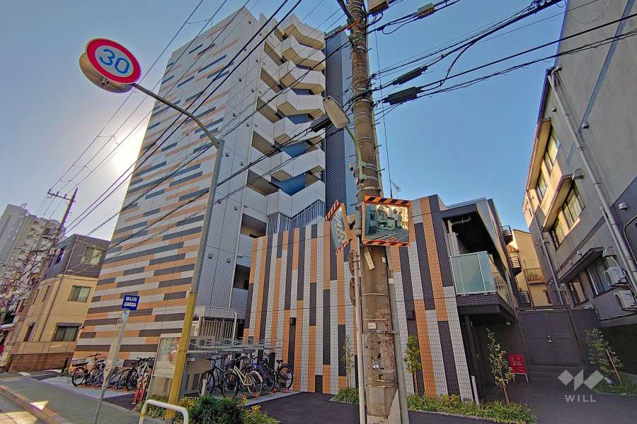 メインステージ不動前２の外観（北西側から）