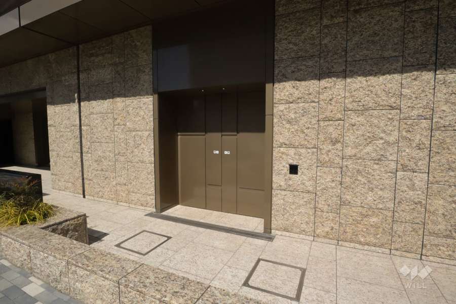 駐輪場の出入口