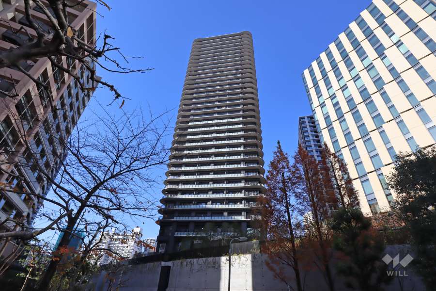 プラウドタワー目黒マークの外観（南東側から）
