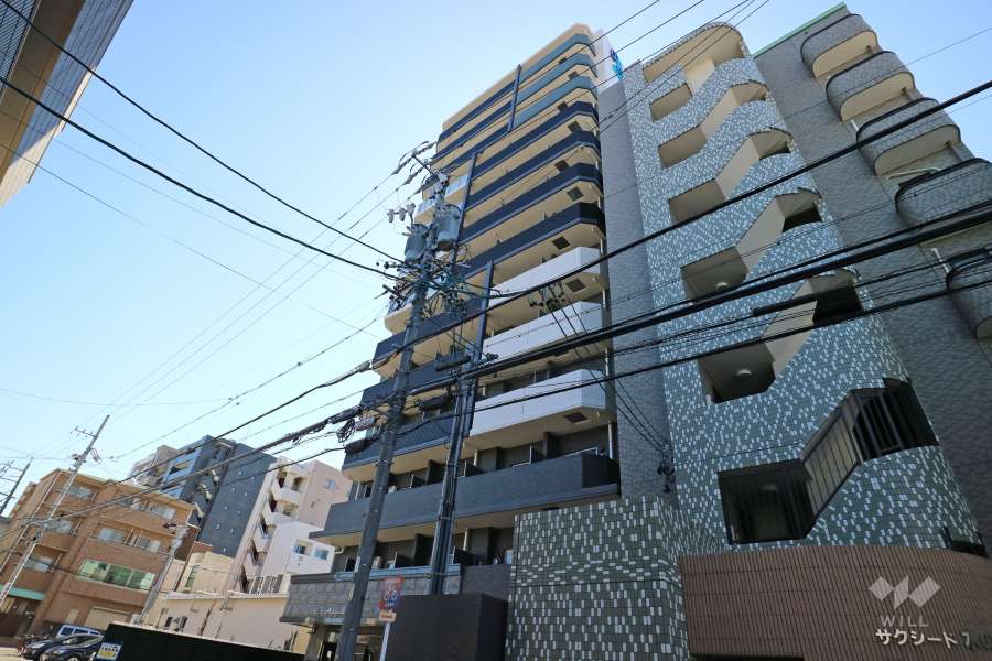 プレサンスTHE-MOTOYAMAの外観(北側から)