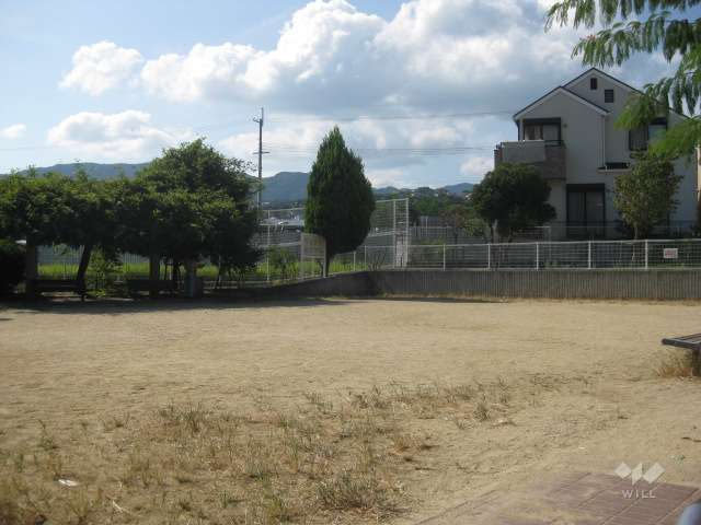 マンション西側の広場