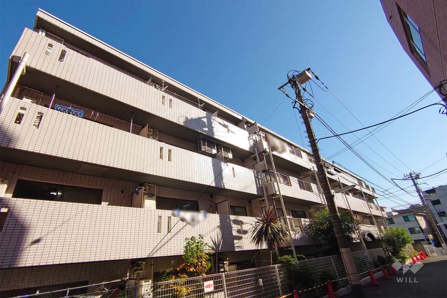 パーソネージュ目黒不動前第２の外観（南西側から）