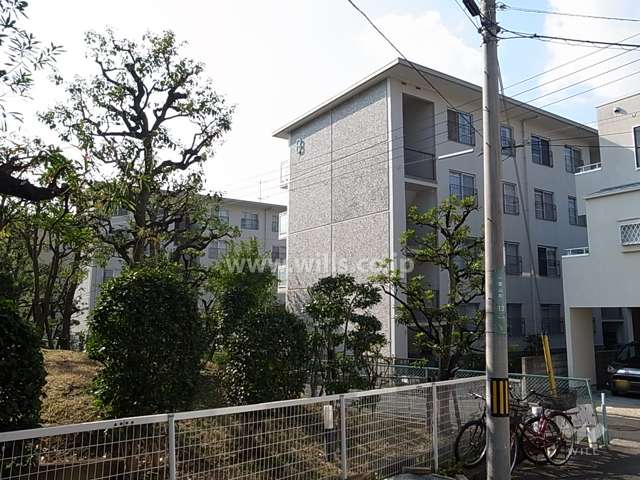 仁川リバーサイドハイツ Ｂ棟の外観（北東側から）