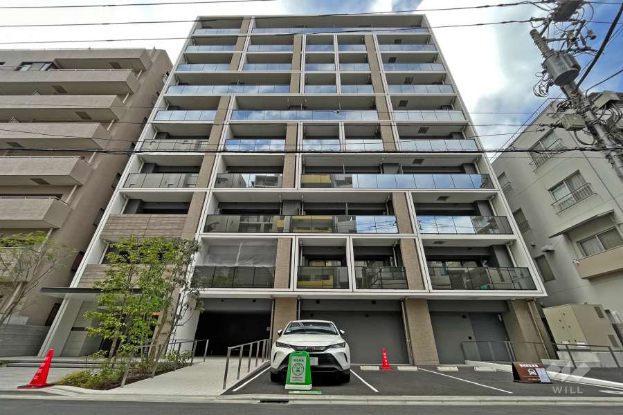 ピアース武蔵小杉の外観(東側から)