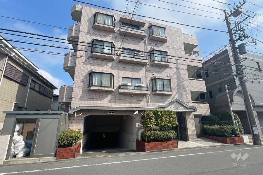 セシーズ武蔵中原の外観（南側から）