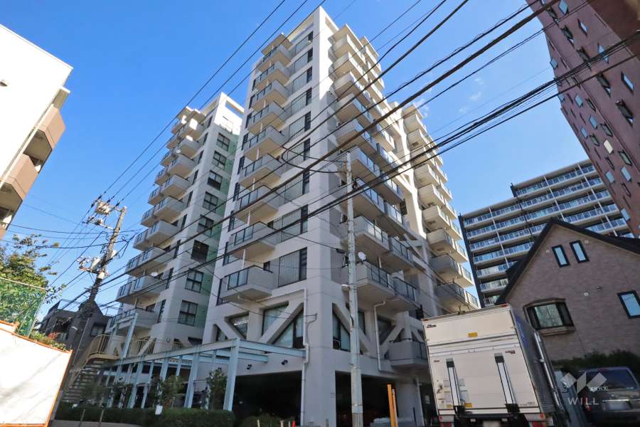 藤和シティコープ新丸子の外観（南西側から）