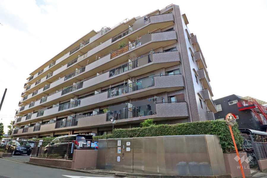 元住吉南パークホームズの外観（北東側から）