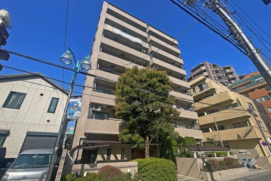 藤和シティコープ新丸子２の外観（南東側から）