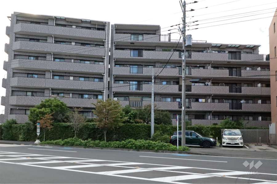 溝の口東パークホームズの外観（東側から）