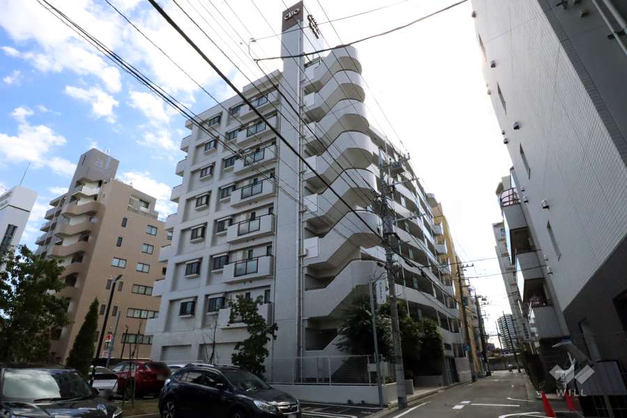 クリオ武蔵小杉壱番館の外観(北西側から)