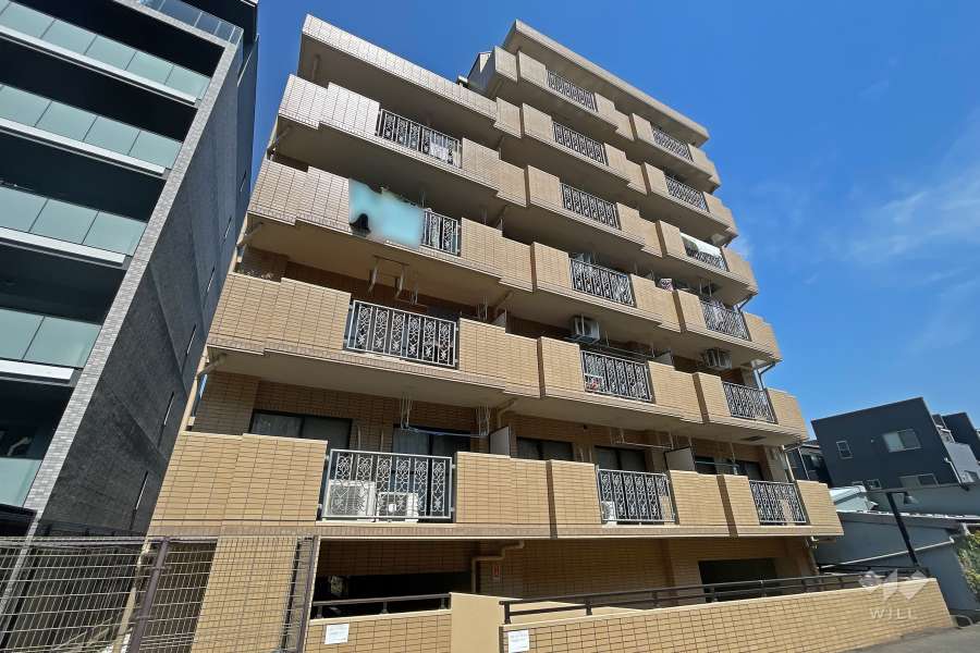フローレンスパレス元住吉の外観（南西側から）
