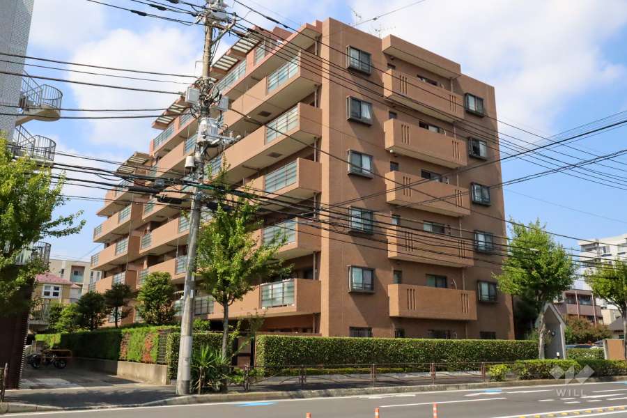 ステイツ武蔵新城モールサイドの外観(南東側から)
