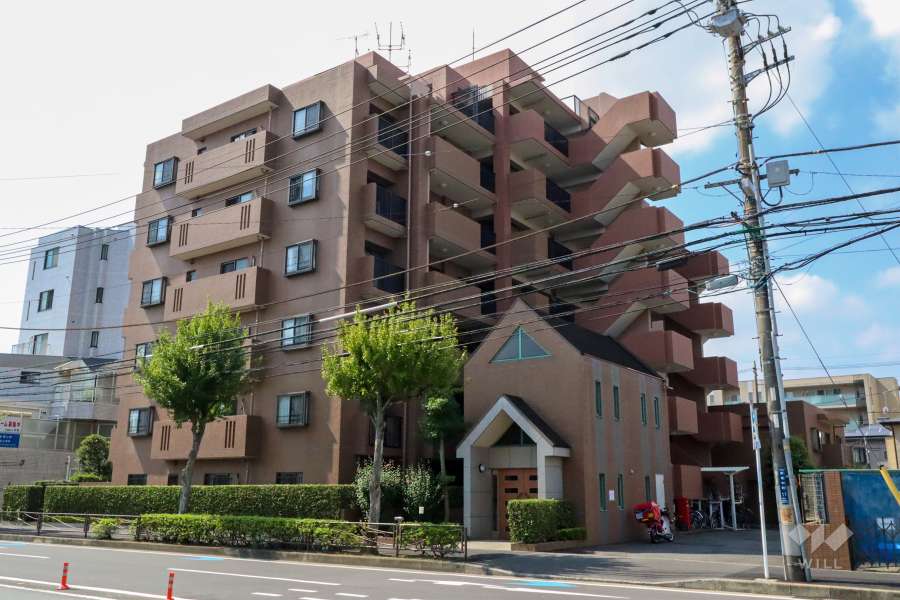 ステイツ武蔵新城モールサイドの外観(北東側から)