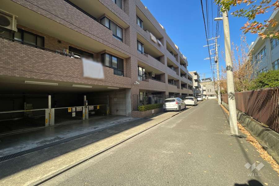 敷地東側の前面道路