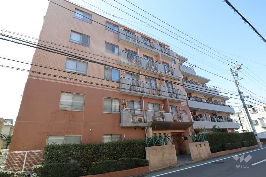 ヒルズ等々力緑地ウエストの外観（南東側から）