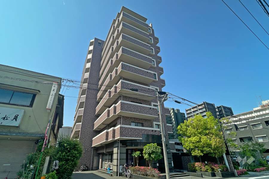 クレッセント新丸子４の外観（北東側から）