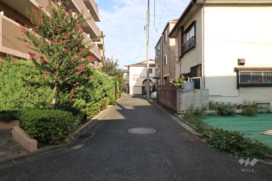 敷地南側の前面道路