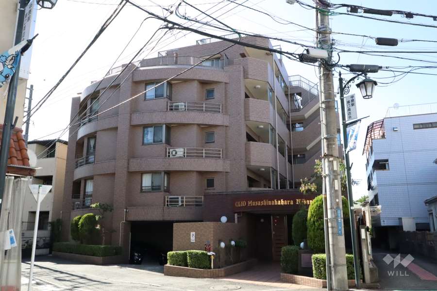 クリオ武蔵中原弐番館の外観（北側から）