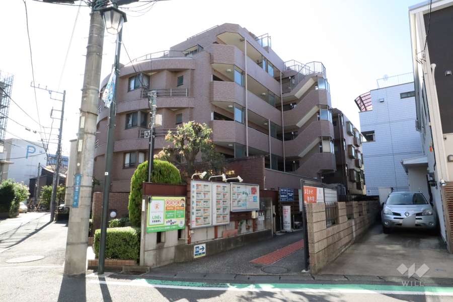 クリオ武蔵中原弐番館の外観（北西側から）
