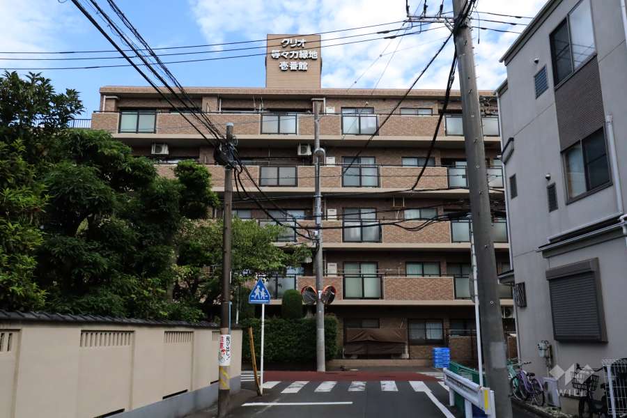 クリオ等々力緑地壱番館の外観(西側から)