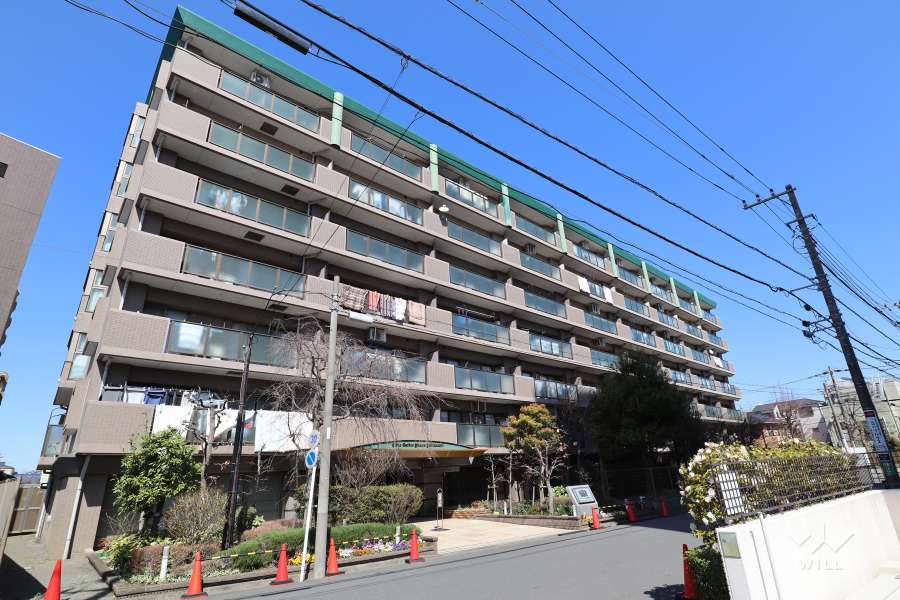 ライオンズガーデン平間四季の杜の外観（南西側から）