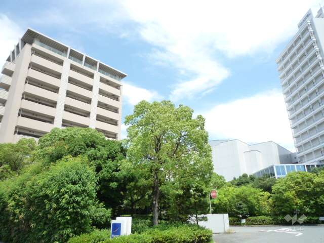 敷地南・東側は『ノボテル甲子園』の敷地で緑豊かです。