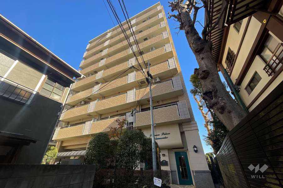 フローレンスパレス新丸子の外観（南西側から）