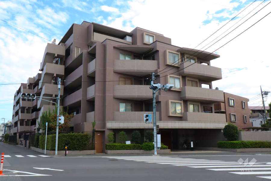 パルミナード武蔵新城弐番館の外観(北西側から)