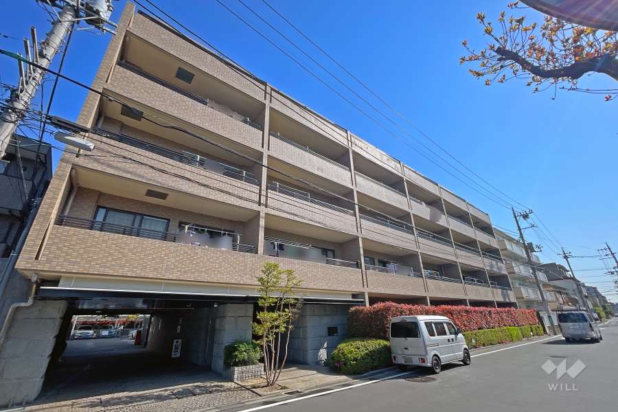 コスモ元住吉コートフォルムの外観（南西側から）