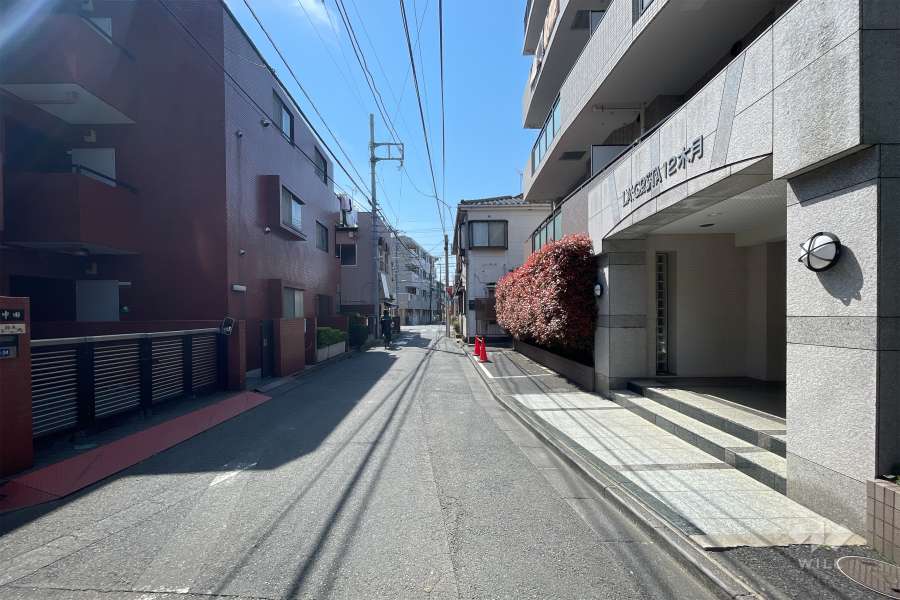 敷地東側の前面道路