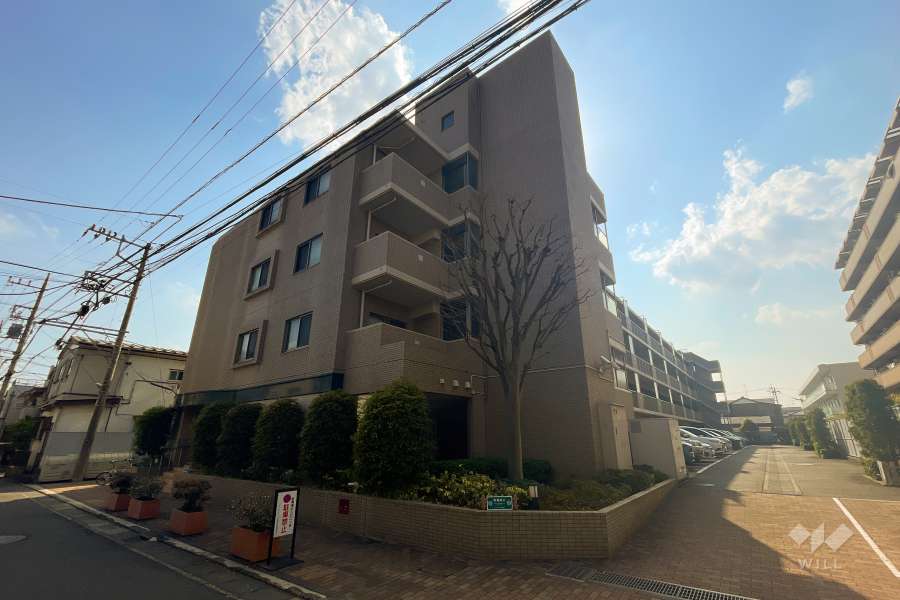 ガーデンホーム武蔵中原の外観（北東側から）