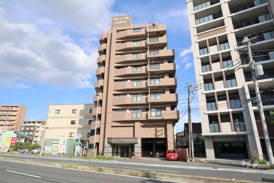 グランイーグル元住吉の外観（南西側から）