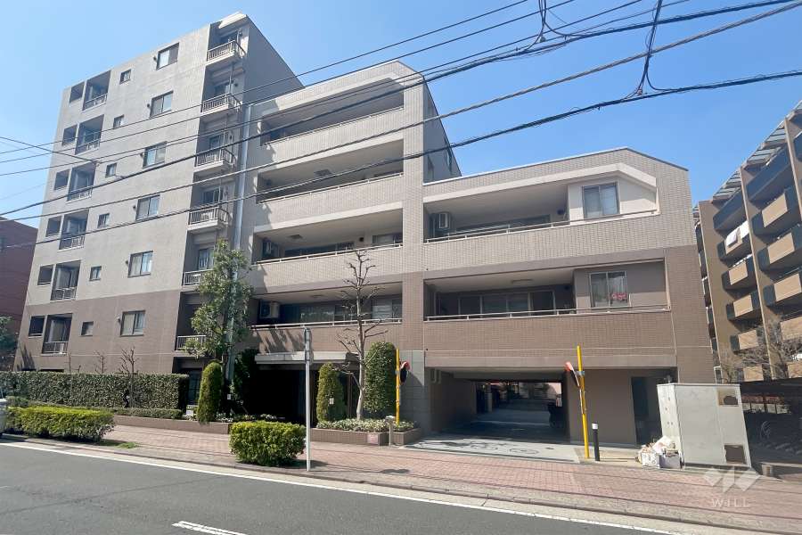 藤和シティホームズ武蔵小杉御殿町の外観（北東側から）