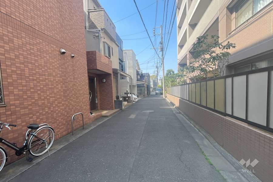 敷地南側の前面道路　