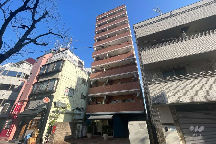 サンパティーク新丸子の外観（南東側から）