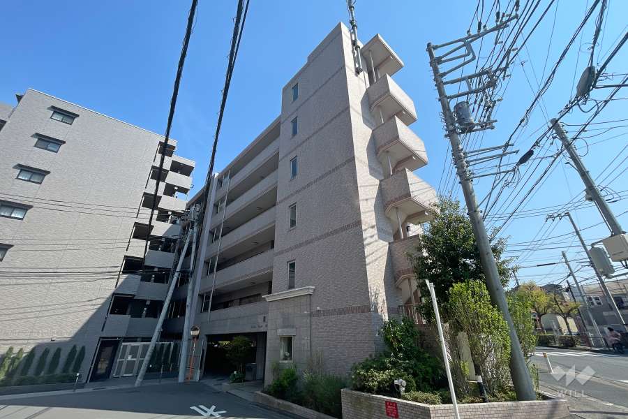 アーバンキャッスル武蔵小杉の外観（北西側から）