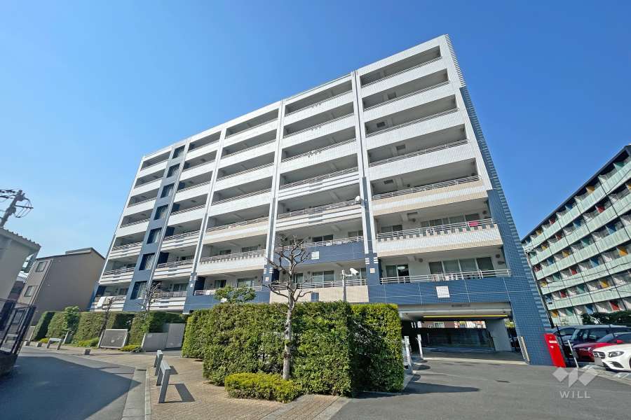 クレッセント武蔵小杉グランデイズ弐番館の外観（南東側から）