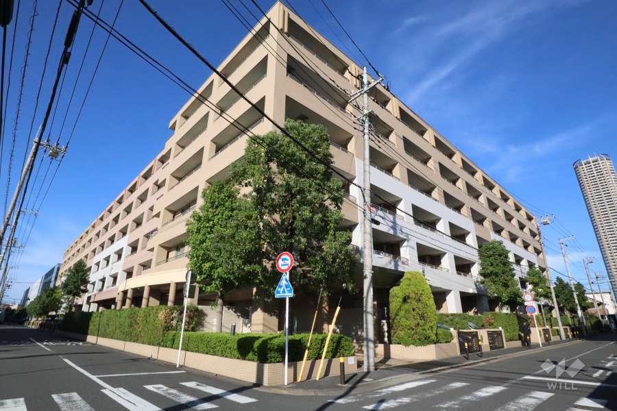 アルス武蔵小杉の外観(南西側から)