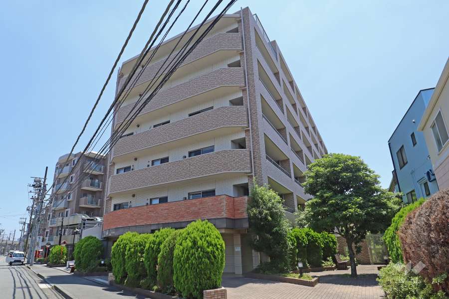 ライオンズシティ武蔵中原の外観(北西側から)