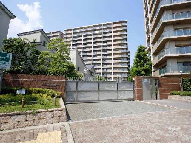 敷地南側の駐車場の出入り口