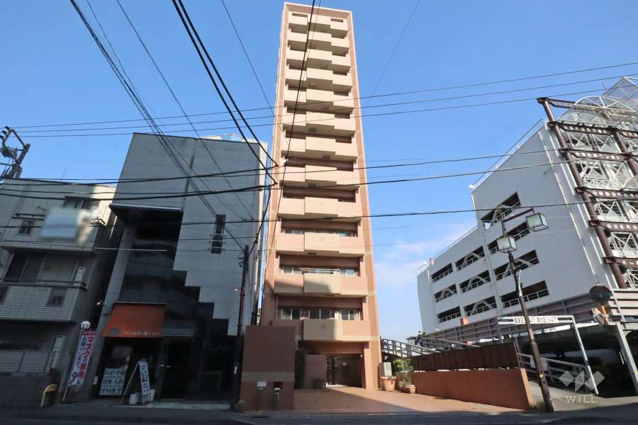 エグゼプリュート平間の外観(南西側から)　