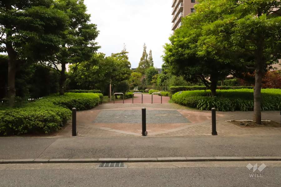 敷地南側の共用部分