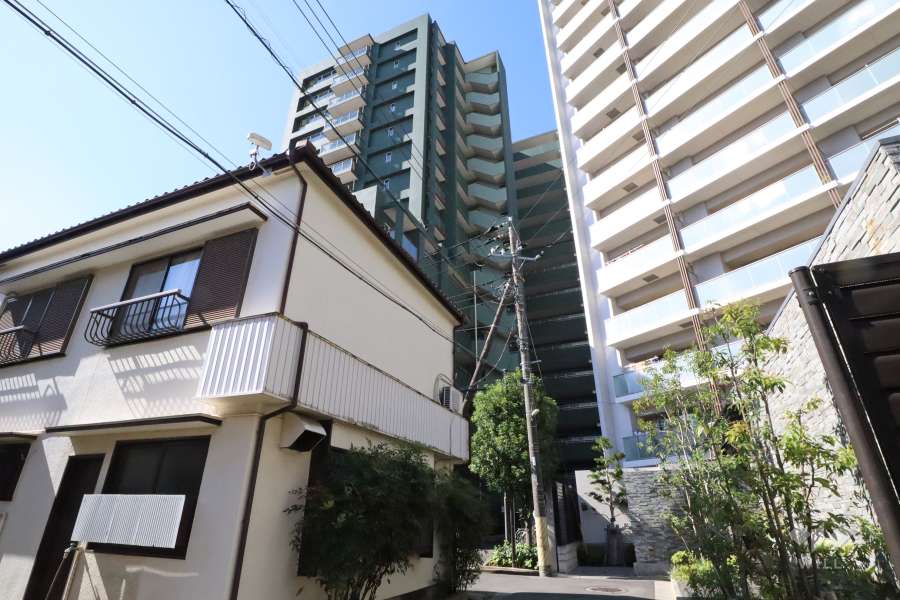 パークスクエア多摩川グリーンレジデンスの外観(北東側から)