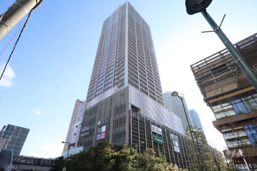エクラスタワー武蔵小杉の外観(北西側から)