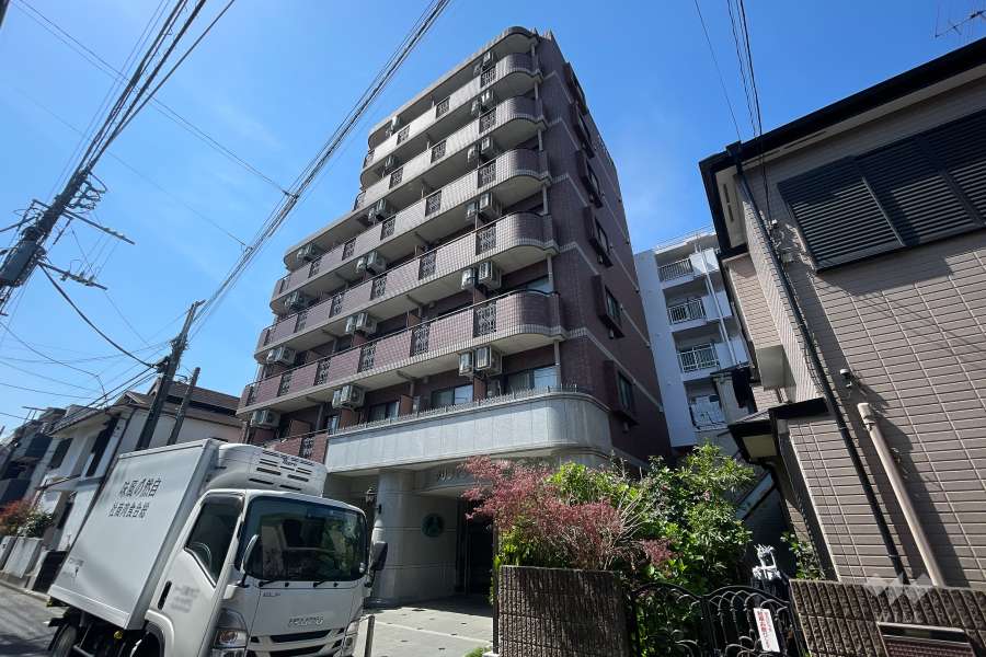グリフィン元住吉の外観（北東側から）