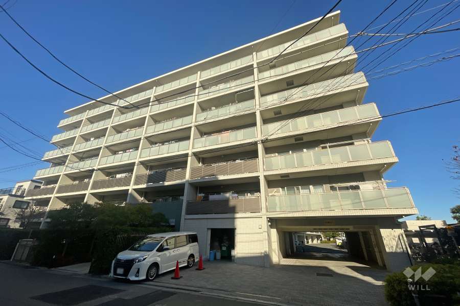 グランシーナ多摩川の外観（南東側から）