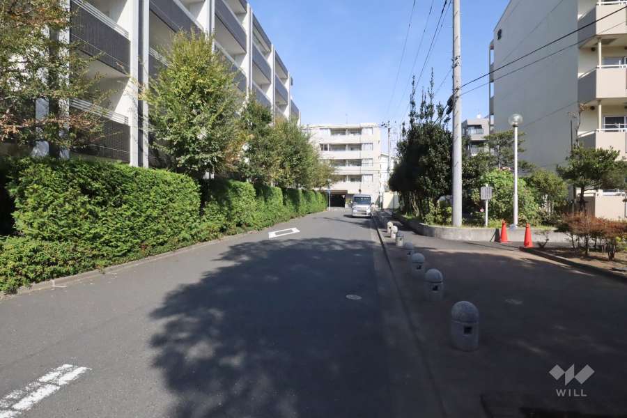 敷地南東側の前面道路
