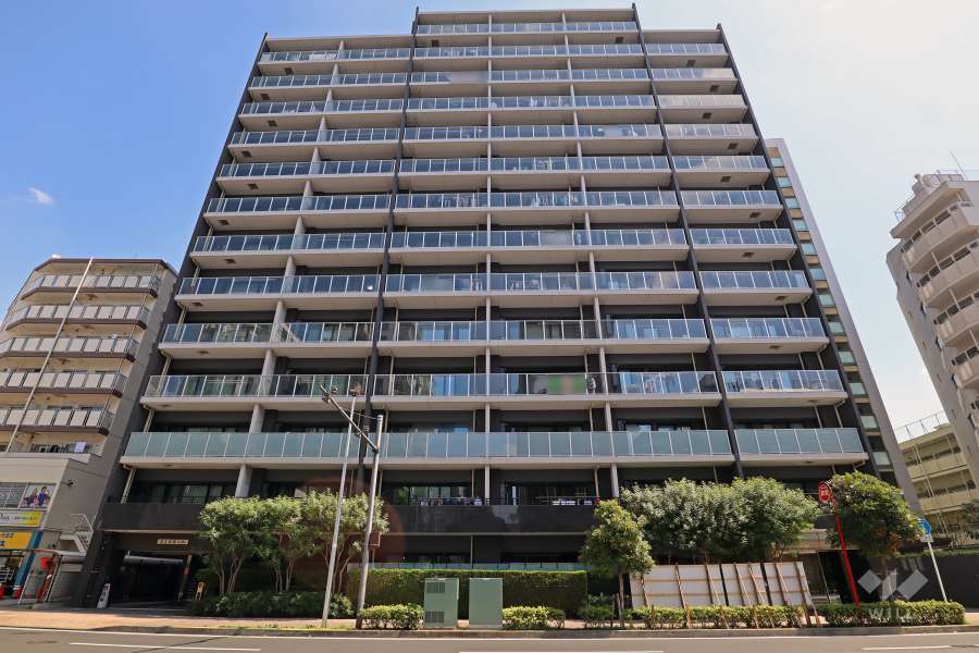 シティハウス多摩川テラスの外観（西側から）
