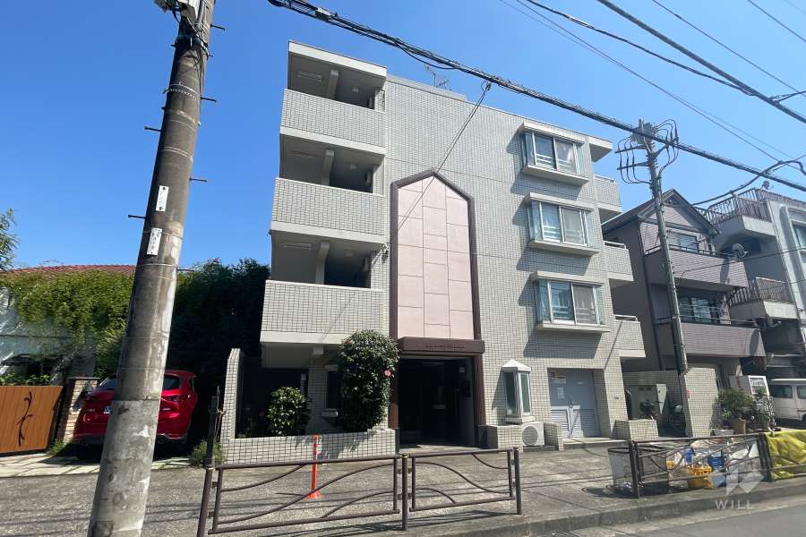 クリオ武蔵新城弐番館の外観（北西側から）